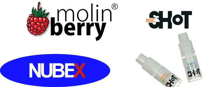 10ml Molinberry Concentrates and 10ml Nicshots